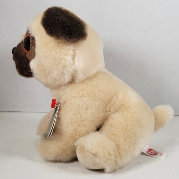 Ty Beanie Boo Rufus Pug Dog Plush Toy Original 7" Stuffed Animal Beanie Babies - Picture 5 of 11